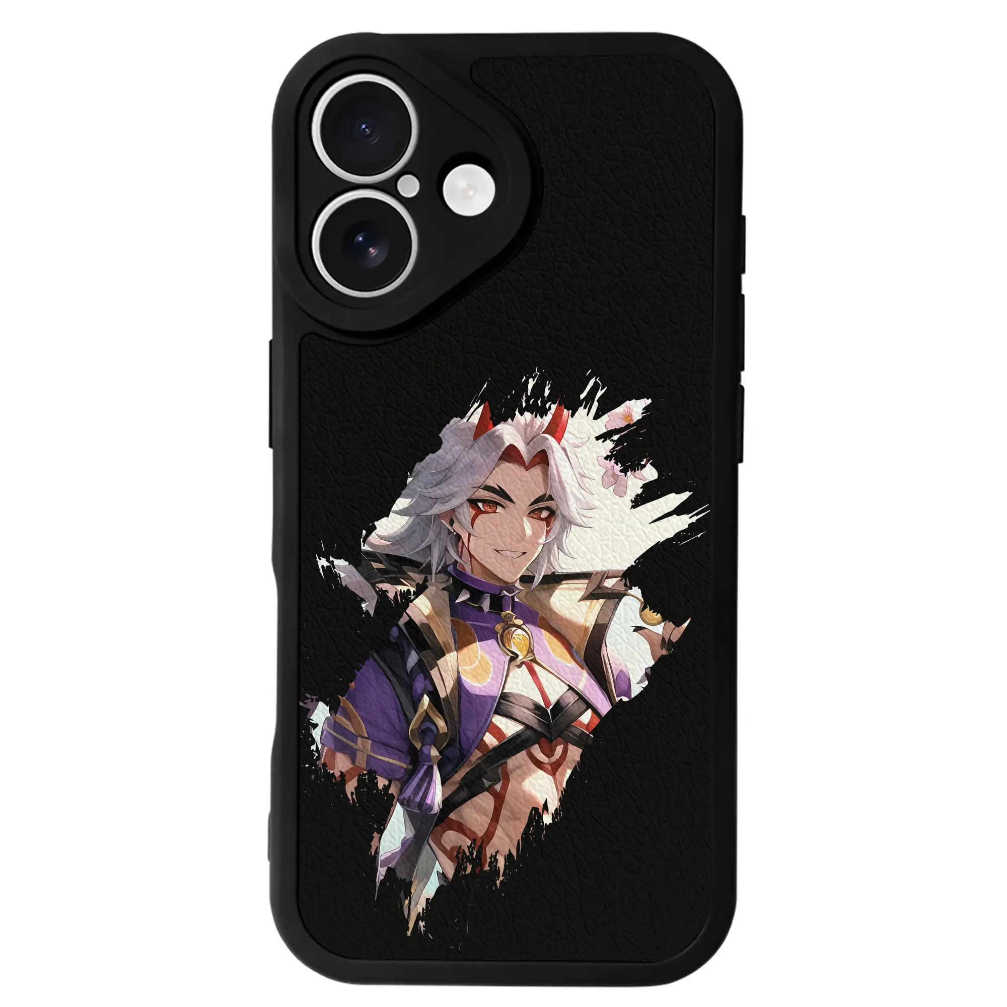 原 神 グッズ 荒瀧 一 斗 - IPhone 16シリーズ対応 ・ シリコンスマホケース ・ レザー調 ・ 高精度フィット ・ 耐衝撃 ・ ワイヤレス充電対応 ・ 精密カット